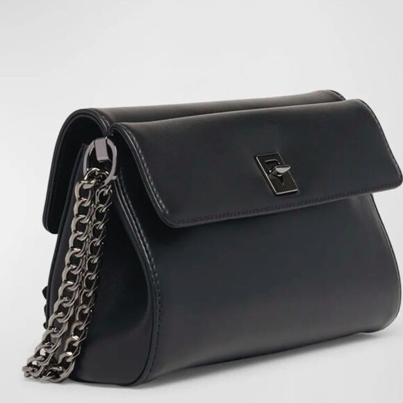 Valentino Garavani VLOGO Flower Leather Shoulder Bag NWT - Picture 4 of 9